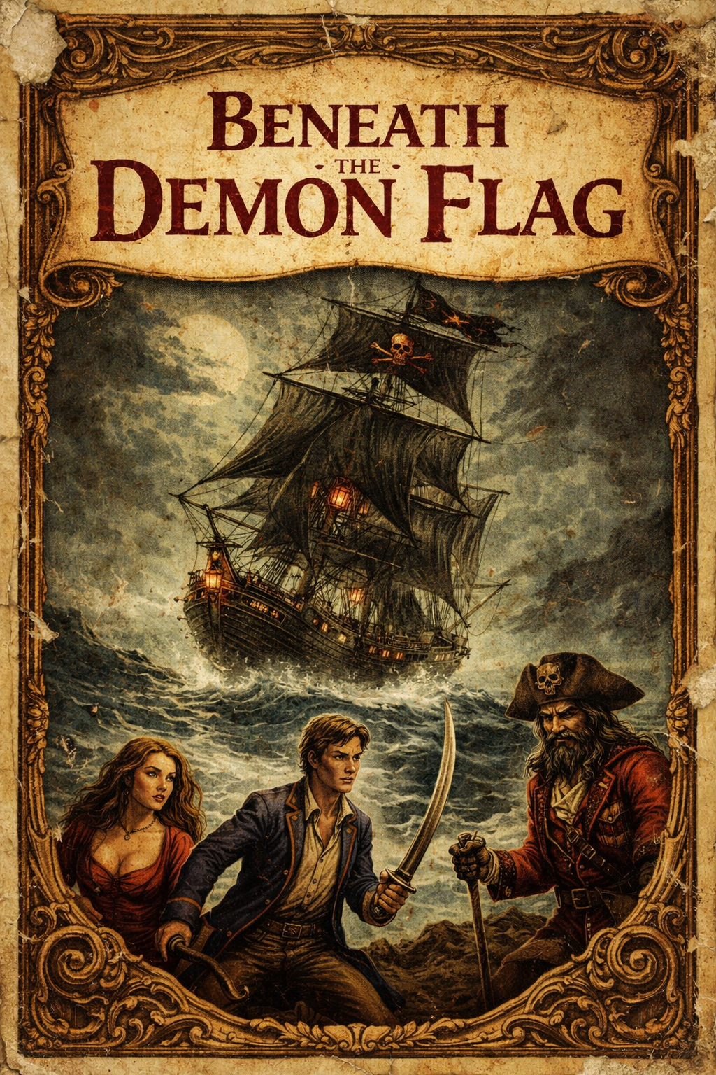 Beneath the Demon Flag by Unknown
